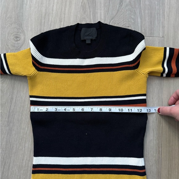 INTERMIX Wyatt Multicolor Striped Midi Dress - Picture 4 of 8